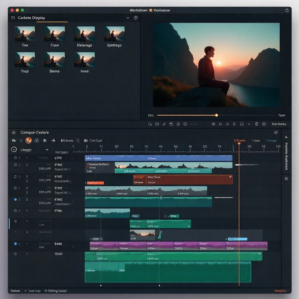 Video editing workspace